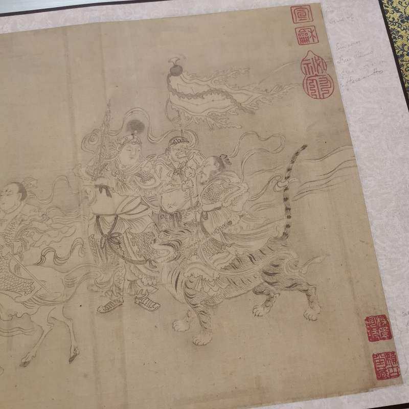 李公麟工笔李公麟罗汉白描长卷