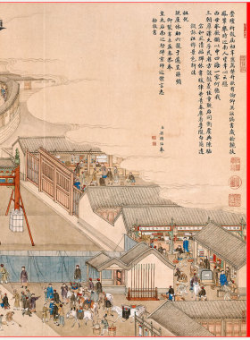 徐扬乾隆南巡第一卷古代人物画