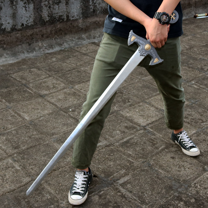 中世纪罗马十字军圣骑士西洋剑表演cosply道具塑料儿童玩具男宝剑