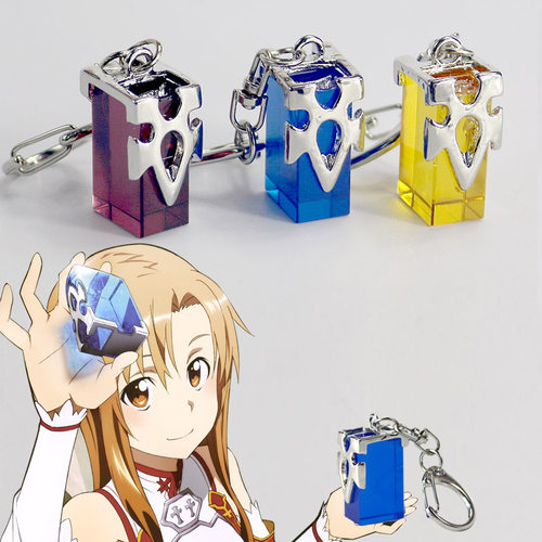 刀剑神域传送水晶汽车钥匙挂件
