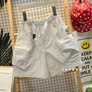 夏装 青少年短裤 男女童休闲裤 中大儿童五分工装 洋气 余110码 裤 童装