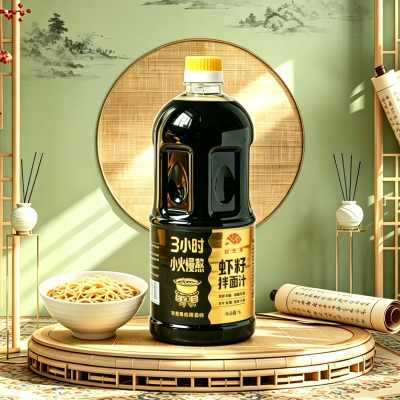 红金鱼阳春面虾籽酱油面条调料扬州特产虾子干拌面饭店餐饮专用1L图片