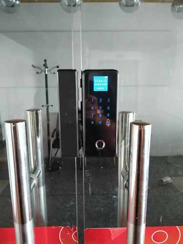 玻璃门电池指纹锁