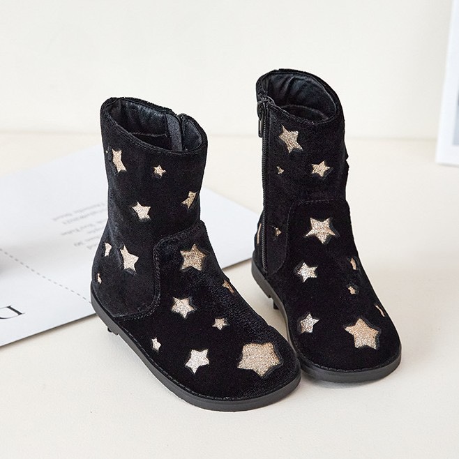 ins爆款侧拉链冬季保暖雪地棉鞋