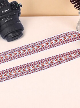 背包客Z20民族风炫彩相机T0432肩带专业摄影棉织背带复古简约织带