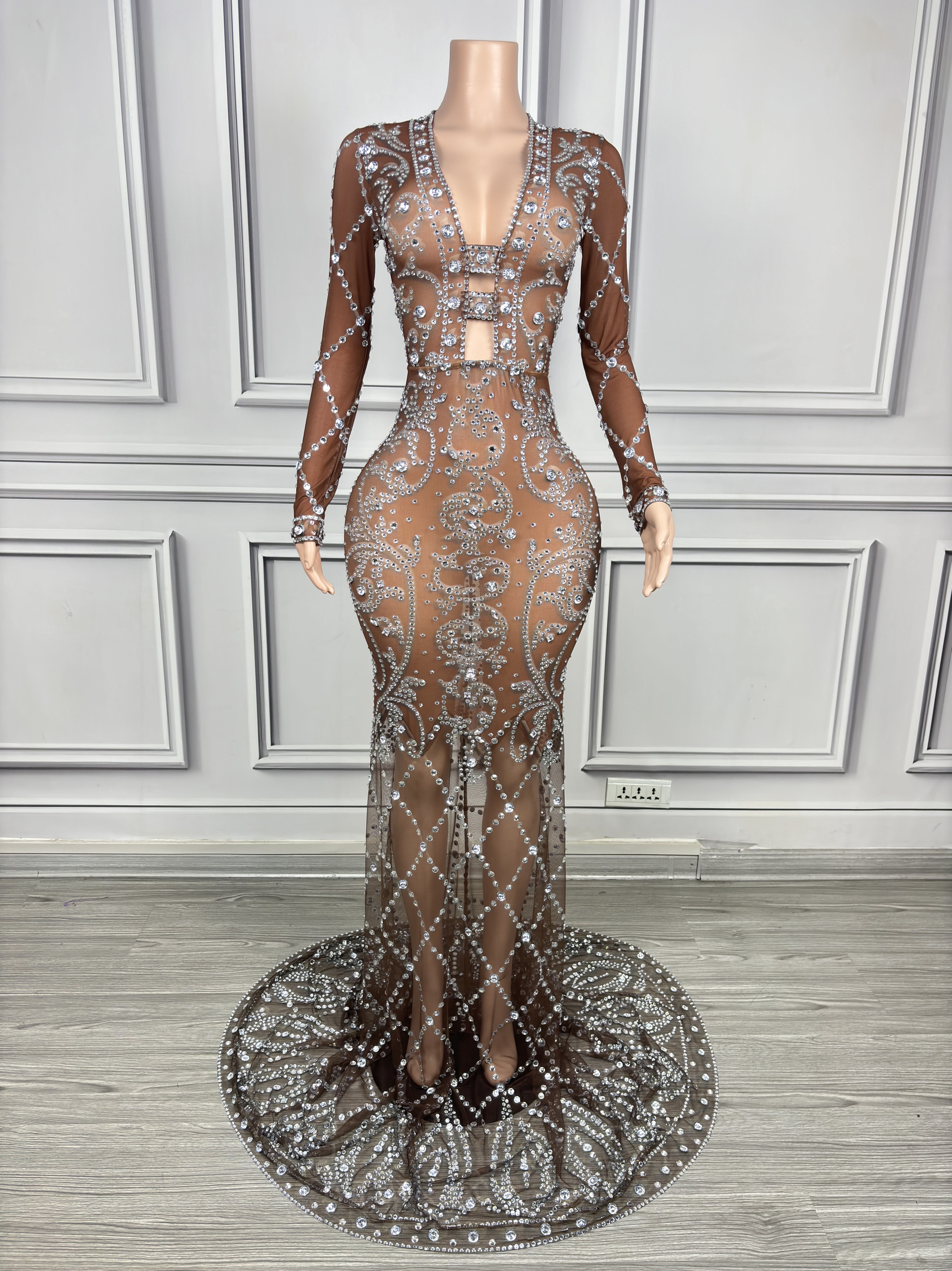 演出服金鱼紧身聚会长礼服酒吧gogo性感年会商演走秀网红