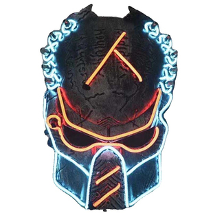 万圣节恐怖发光cos道具面罩演出服酒吧KTV女伴舞歌手连体夸张道具