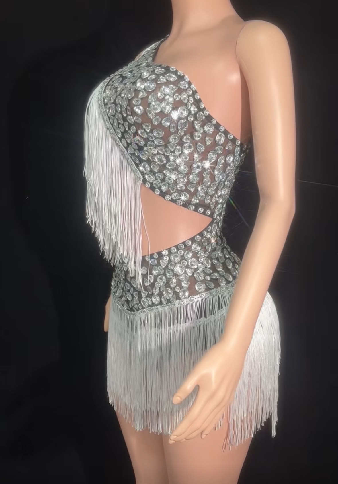 银色钻石礼服性感单肩舞台演出服演唱会炸街风女gogo服装,商务/设计服务,礼品定制,淘宝优惠券,粉丝福利购,淘宝优惠卷