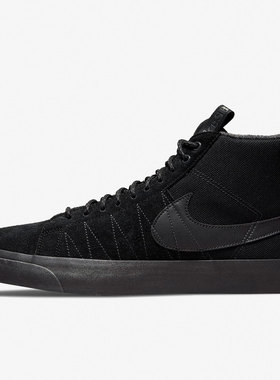 Nike/耐克ZOOM BLAZER黑色男女运动舒适休闲高帮板鞋DC8903-002