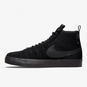 Nike/耐克ZOOM BLAZER黑色男女运动舒适休闲高帮板鞋DC8903-002