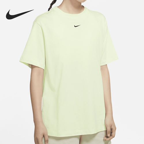 Nike/耐克彩色女子舒适休闲百搭透气圆领宽松运动T恤DH4256-303 - 封面