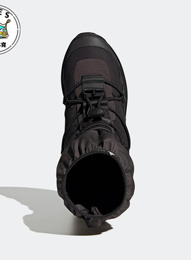 Adidas/阿迪达斯黑色女子运动舒适保暖透气轻便高帮休闲鞋GY4384