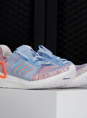 Adidas/阿迪达斯蓝色橙色男女休闲时尚运动训练缓震跑步鞋G27483