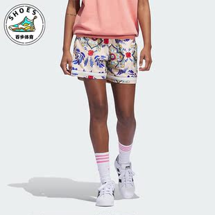 SHORT情侣款 Adidas 阿迪达斯正品 三叶草AOP IN4238 印花短裤