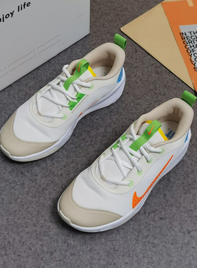 Nike/耐克卡其色橙色儿童百搭跑步耐磨舒适低帮运动鞋FN8906-181