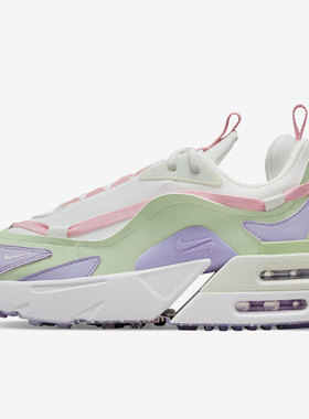 Nike/耐克AIR MAX FURYOSA白色浅绿柔粉女子跑步休闲鞋DH0531-100