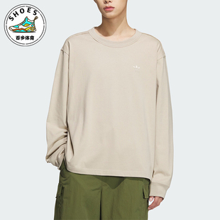 长袖 三叶草宽松情侣同款 圆领T恤JG1522 阿迪达斯正品 Adidas