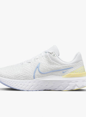 Nike/耐克REACT INFINITY RUN FK 3白色男女时尚跑步鞋DD3024-100