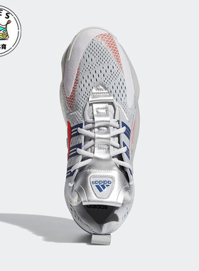 Adidas/阿迪达斯三叶草灰色橙蓝金属银男女透气系带休闲鞋EF6946