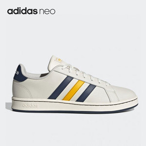 Adidas/阿迪达斯neo米色蓝色黄色女子休闲运动舒适低帮板鞋FY8195