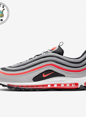 Nike/耐克Air Max 97狼灰红黑色男子休闲时尚跑步鞋DB4611-002