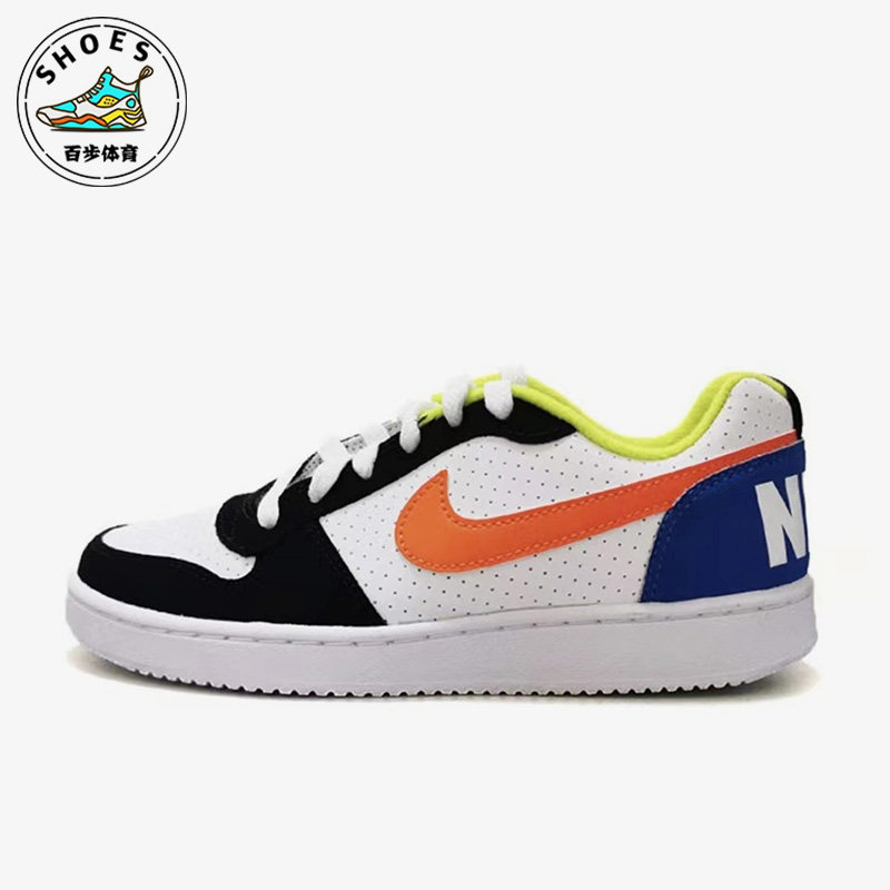 Nike/耐克空军白色黑色橙色儿童休闲舒适低帮运动鞋DV9113-181
