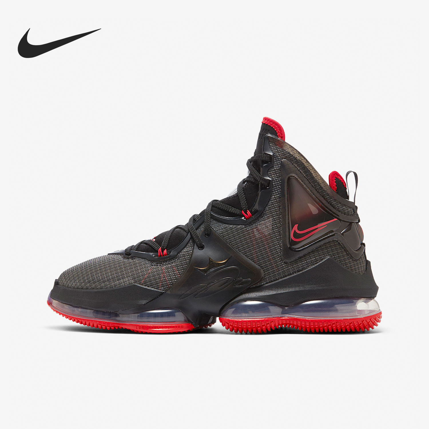 Nike/耐克詹姆斯黑色红色男子实战耐磨缓震高帮篮球鞋DC9340-001