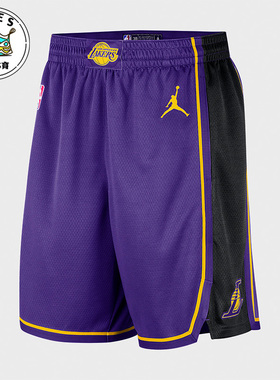 Nike/耐克正品洛杉矶湖人新款男子篮球运动休闲短裤DO9432-504