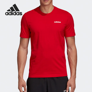 男子运动型格短袖 Adidas T恤FM6214 TEE PLN 阿迪达斯正品 春E
