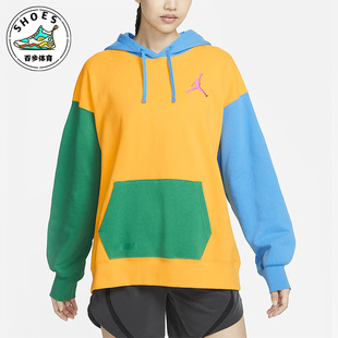 Jordan女子休闲训练保暖加绒运动卫衣FB7657 739 耐克Air Nike