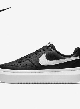 Nike/耐克空军黑色白色男子时尚增高厚底低帮休闲鞋DM0113-002