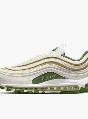 Nike/耐克AIR MAX 97 SE环保材质米白绿色男子跑步鞋DM8588-100