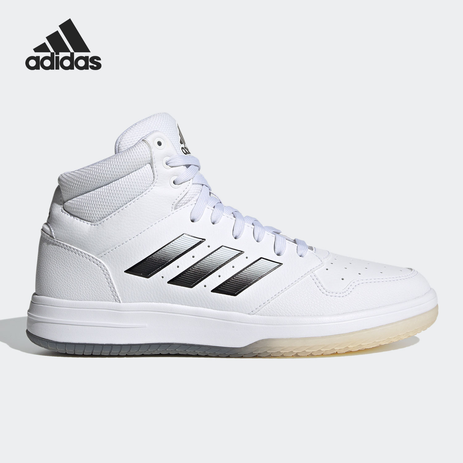Adidas/阿迪达斯GAMETAKER渐变黑色灰色白色男子运动篮球鞋FY8561