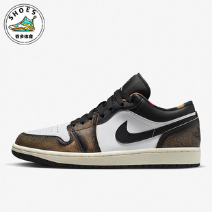 JORDAN 耐克AIR 001 AJ1黑灰男子复古运动板鞋 DQ8422 LOW Nike