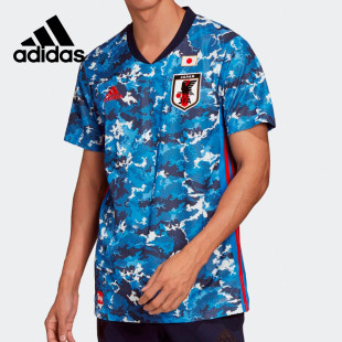 男短袖 Adidas 阿迪达斯正品 运动日本国家队主场球迷版 ED7350 球衣