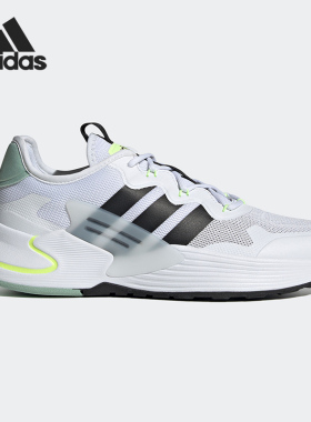 Adidas/阿迪达斯NEO ROAMER白黑绿黄男女跑步网面休闲鞋FY6049