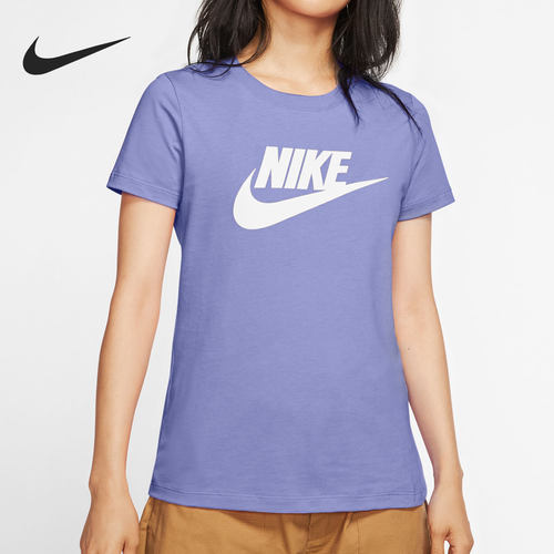 Nike/耐克正品大LOGO 女子休闲运动圆领短袖T恤 BV6170-569 - 封面
