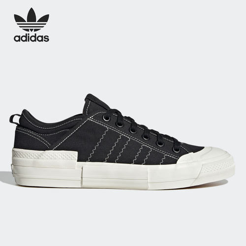Adidas/阿迪达斯三叶草NIZZA男子舒适经典休闲运动低帮板鞋GX8544