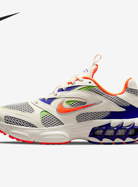 Nike/耐克Zoom Air Fire蓝色米白橙色女子跑步休闲鞋CW3876-100