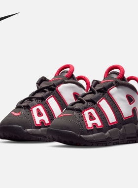 Nike/耐克红色黑色白色儿童运动休闲耐磨灰色篮球鞋DH9722-200