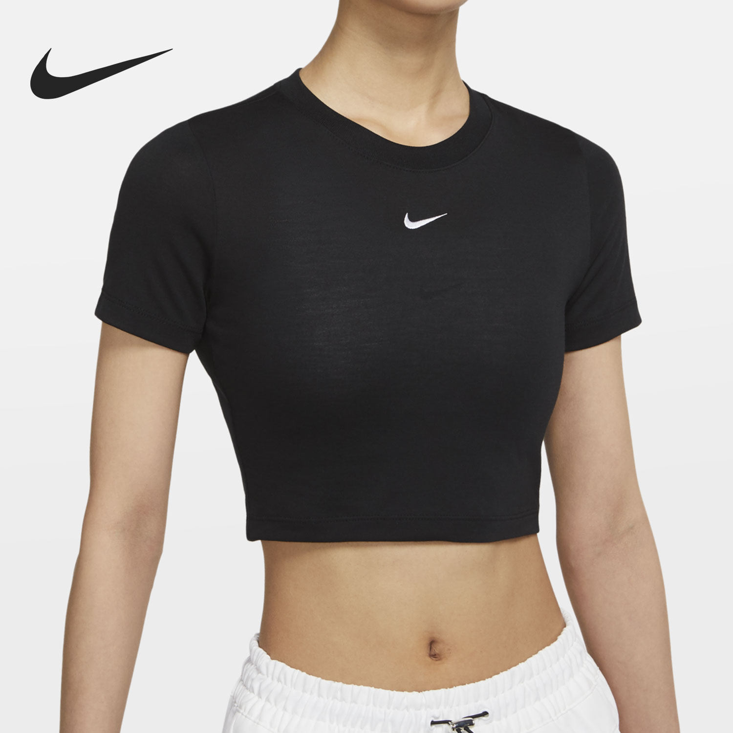 Nike/耐克SPORTSWEAR ESSENTIAL黑灰女子休闲运动T恤DD1329-010