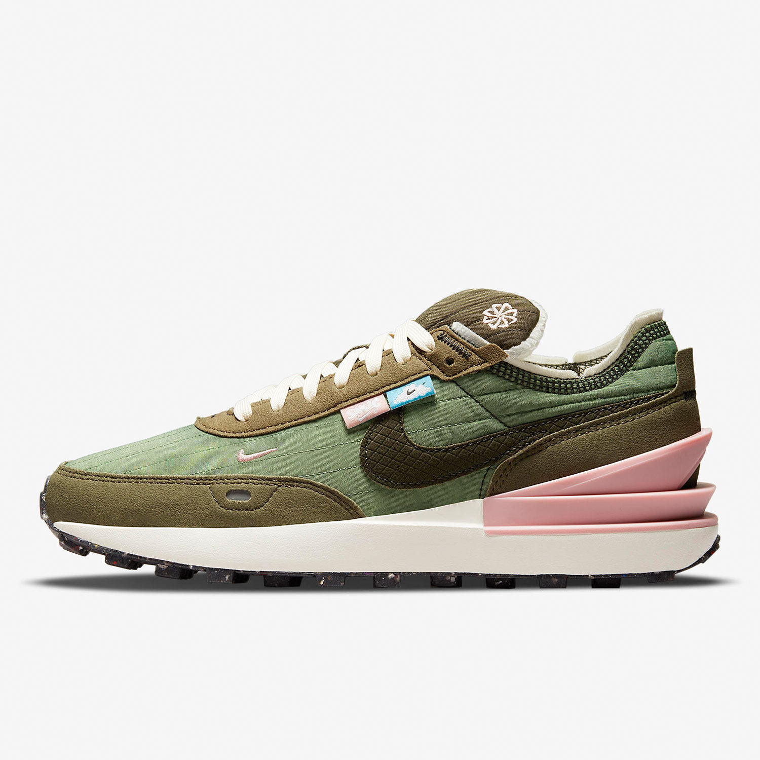 nike/耐克waffle one nn绿色灰色男女耐磨低帮休闲鞋do4661-331