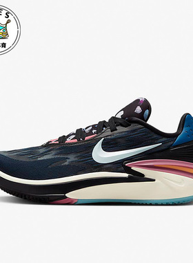 Nike/耐克AIR ZOOM G.T. CUT 2黑色蓝色白色男子篮球鞋DJ6013-003