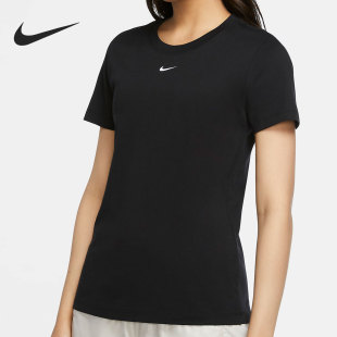 011 透气舒适圆领运动T恤CZ7340 Nike 耐克SPORTSWEAR黑灰女子经典