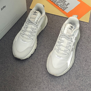 JOGGER白男女减震低帮休闲鞋 FZ3660 阿迪达斯三叶草NITE Adidas