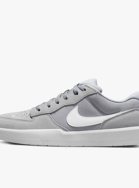Nike/耐克SB Force 58狼灰白色男女复古运动低帮板鞋CZ2959-004