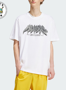 Adidas/阿迪达斯正品三叶草FLAMES CONC T男士运动短袖IS2946