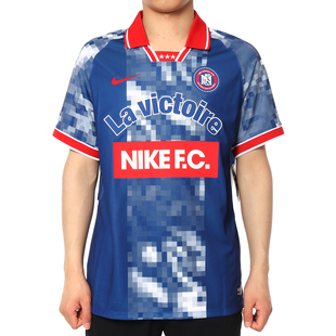 Nike/耐克活力靛青白红男子时尚舒适休闲翻领运动T恤AQ0661-438