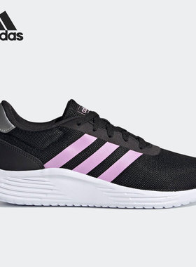 Adidas/阿迪达斯黑色紫色女子跑步减震防滑网面低帮休闲鞋FZ0383