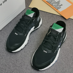 JOGGER男女跑步透气低帮休闲鞋 GX2184 阿迪达斯三叶草NITE Adidas